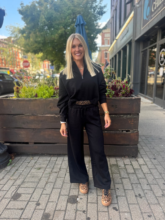 Black & Leopard Pant