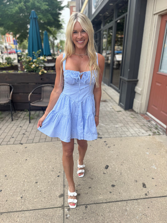 Pinned Up Mini Dress