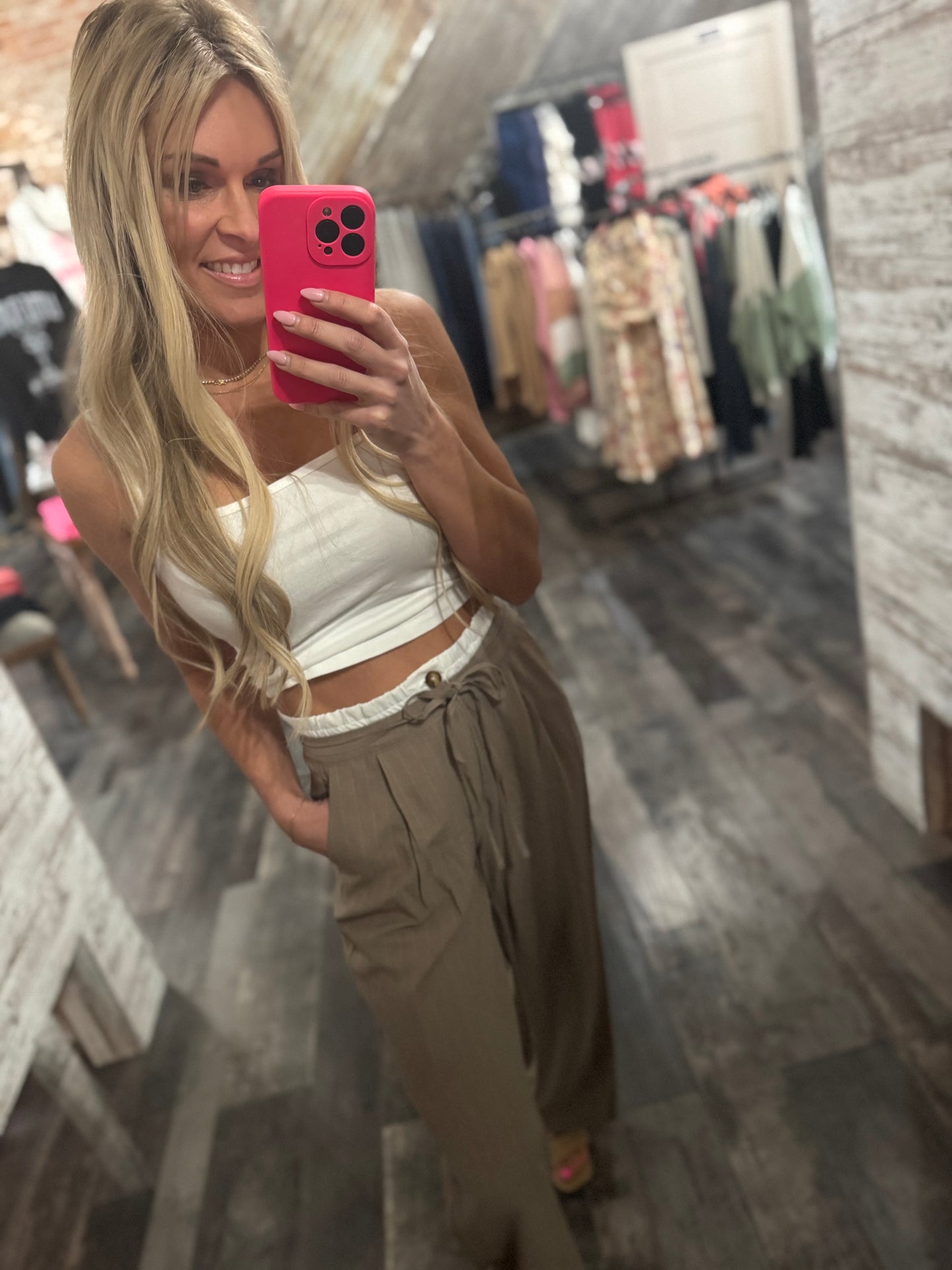 Square Neck Cropped Cami