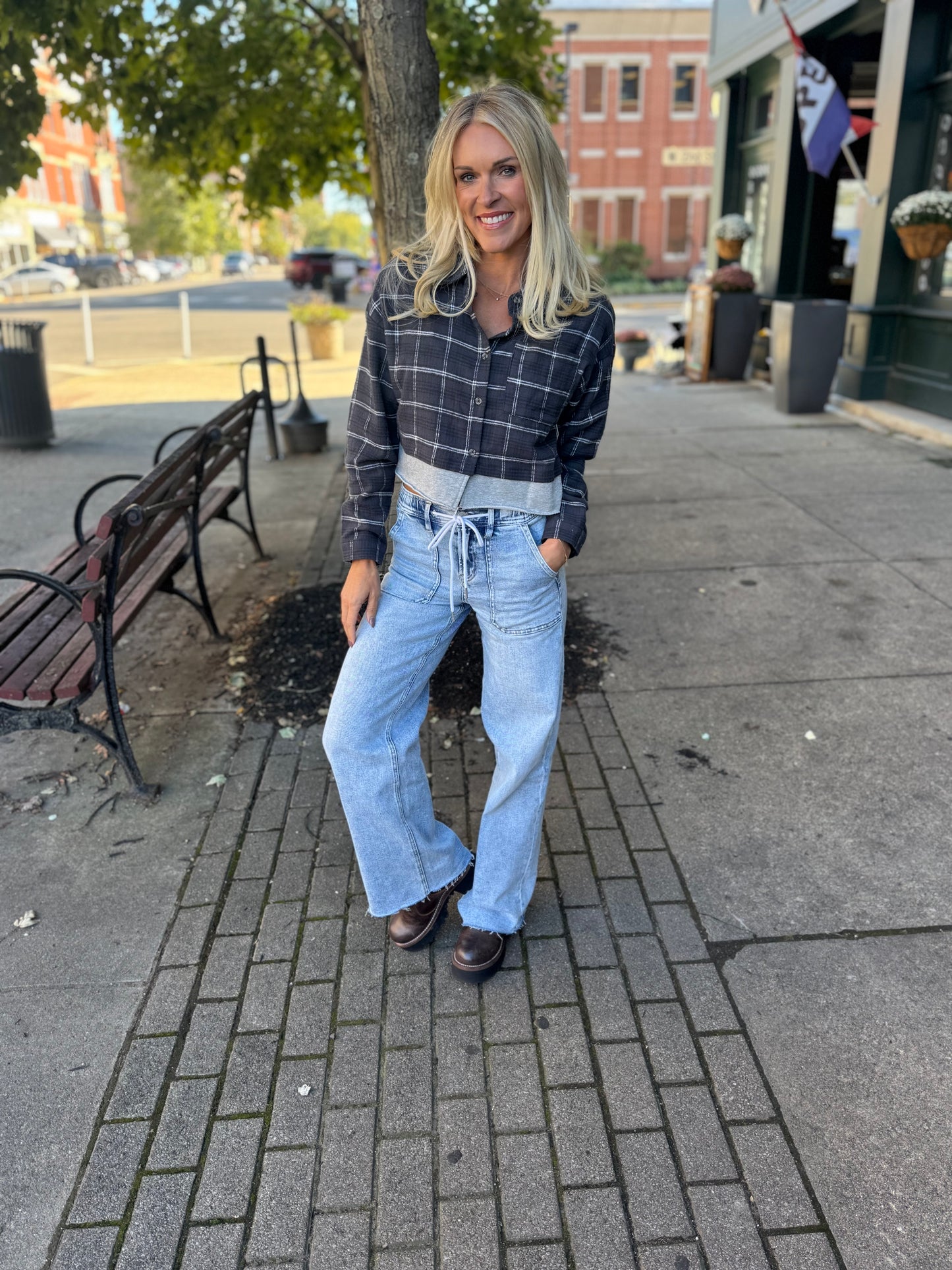 Plaid Grey Shirt