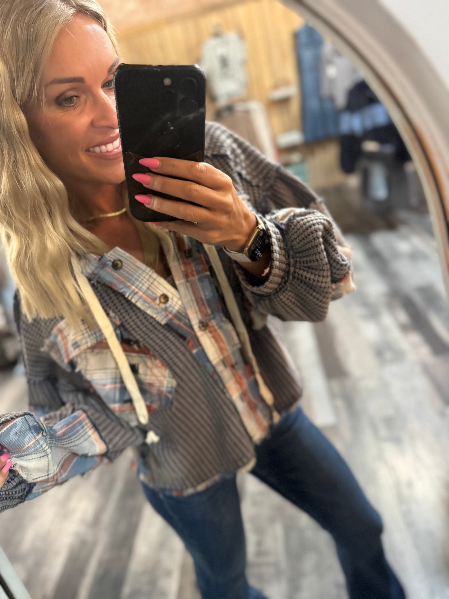 Bev's Plaid Shacket