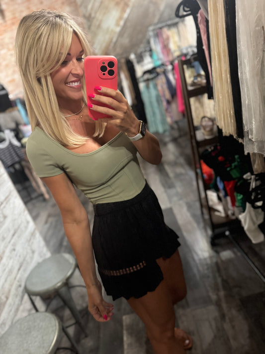 Ribbed Contour Top