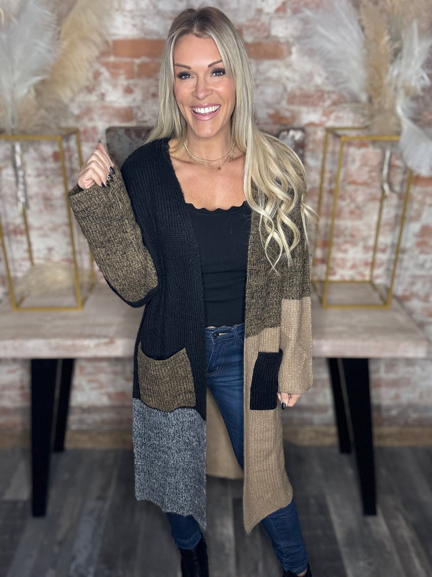 Colorblock Cardi