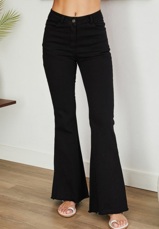 Raw Hem Flare