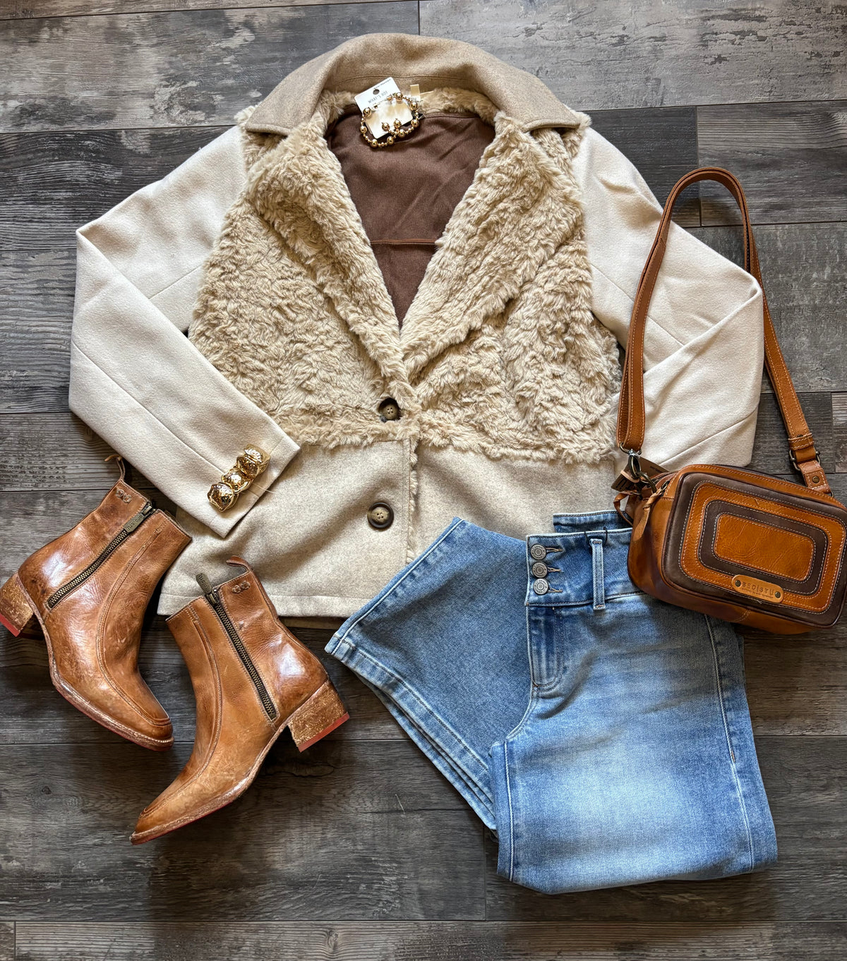 Stella Mixed Fur Shacket