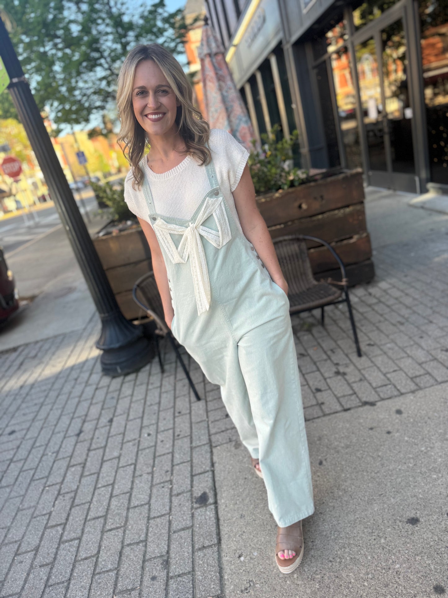 Lace & Twill Overall