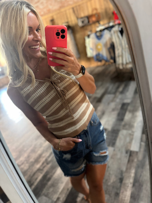 Tie Me Up Sweater Vest