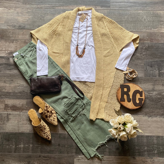 Elan Beige Cardi