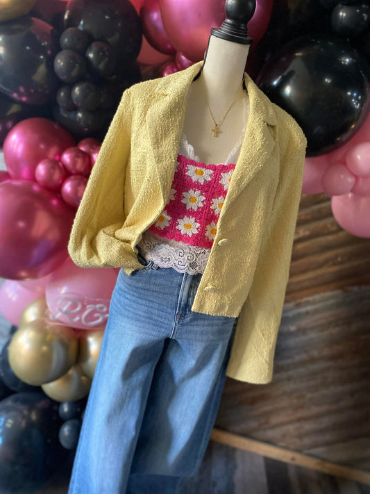 Sunshine Crop Blazer