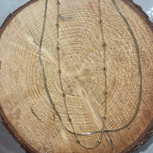 Two-Layer Dainty Necklae