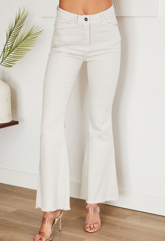Raw Hem Flare