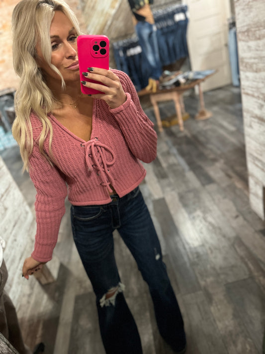 Tie Back Sweater