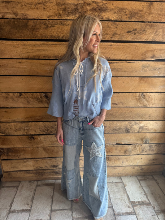 Star Denim Patched