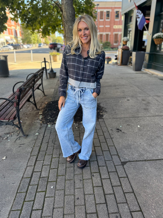 Plaid Grey Shirt