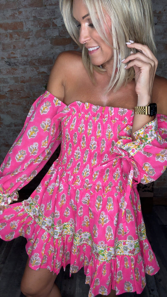 Fuchsia Flow Dress