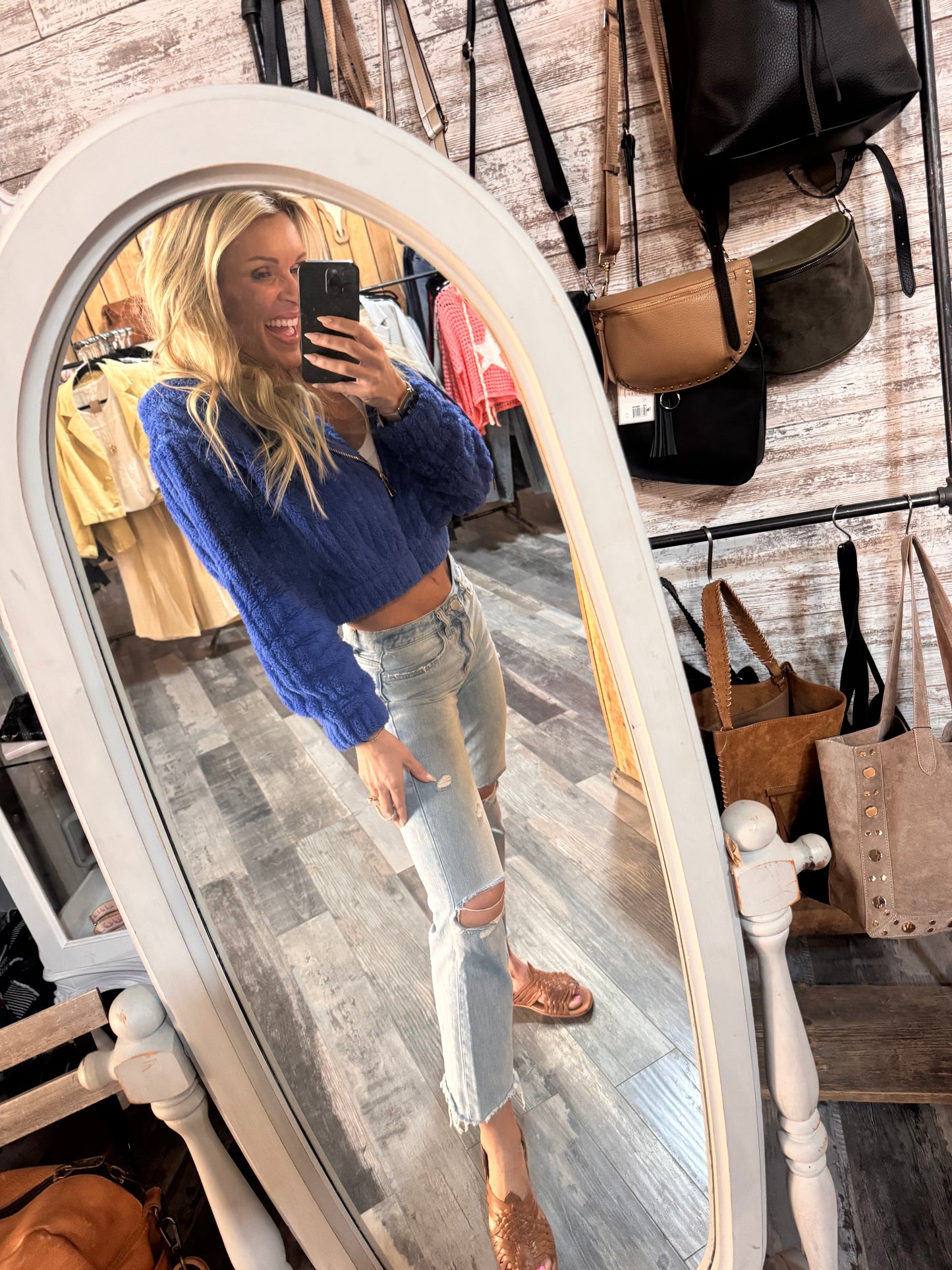 Bubble Hooded Sherpa Jacket