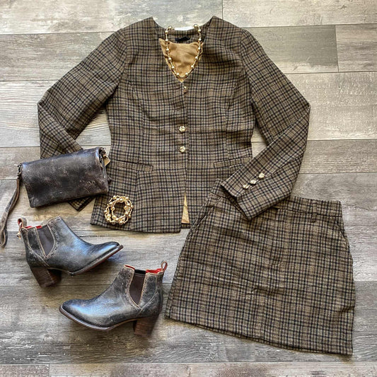 Blazer Plaid Jacket