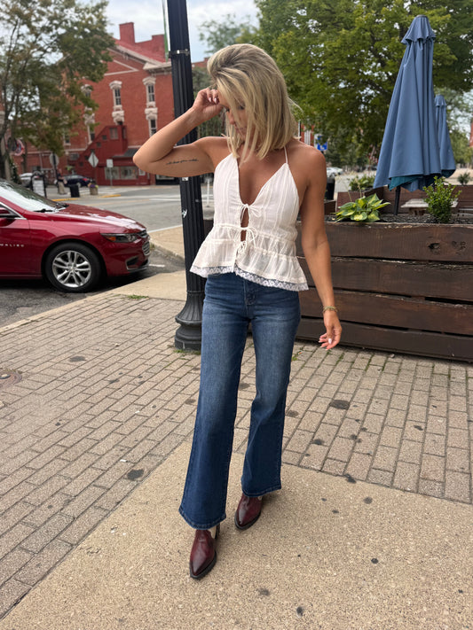 White Concert Halter