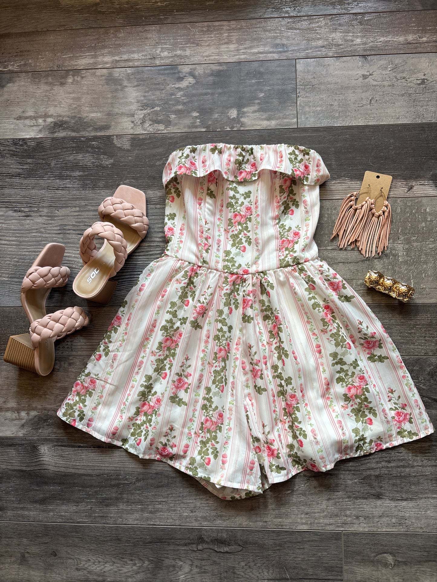 Floral Girl Romper