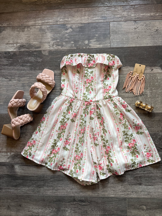 Floral Girl Romper