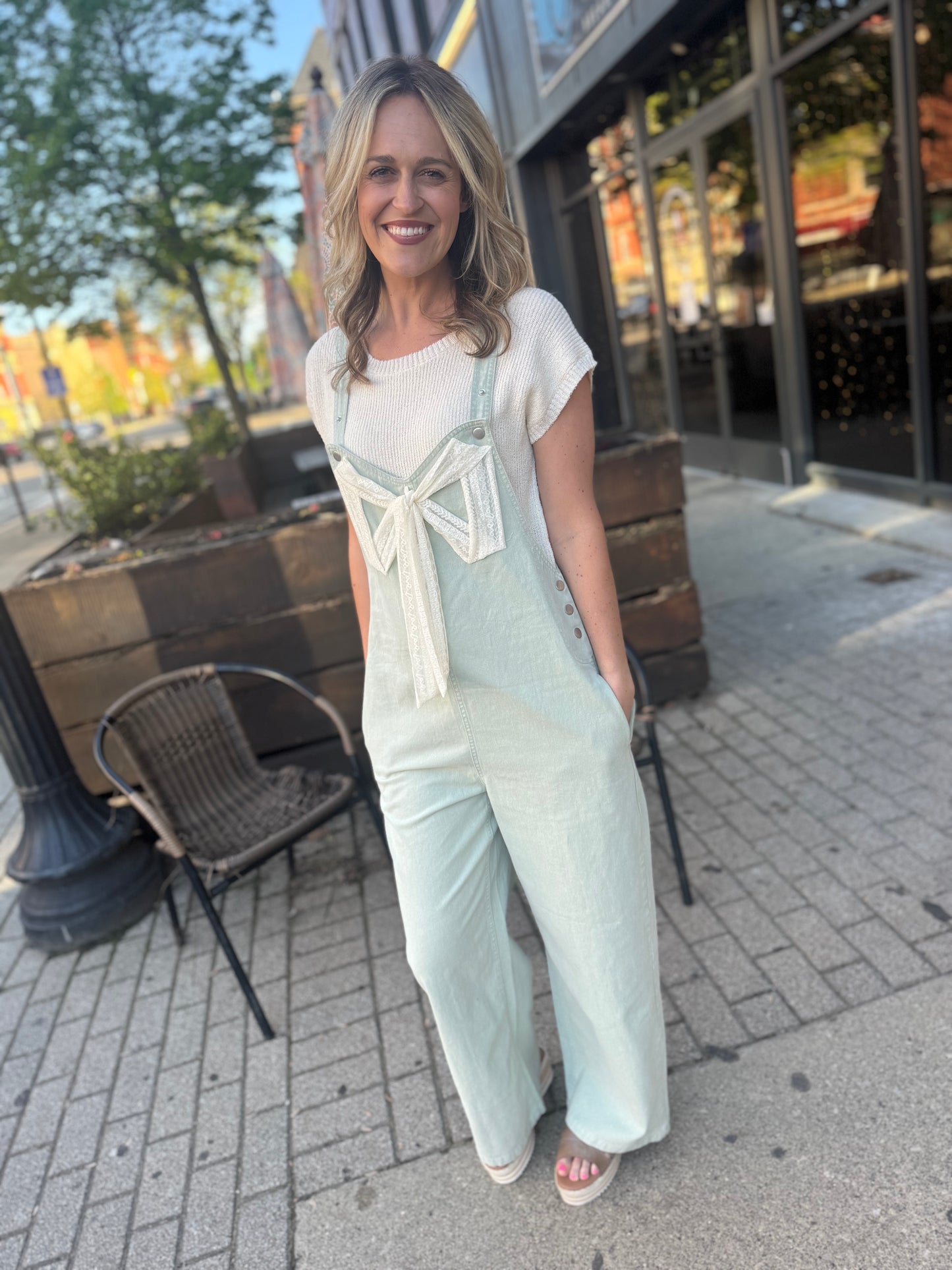 Lace & Twill Overall