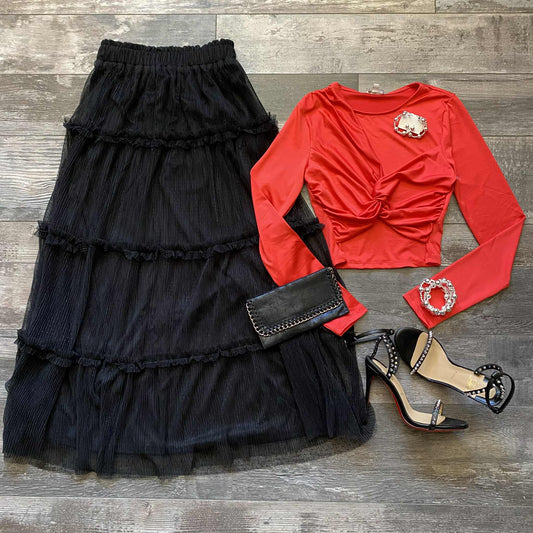 Tulle Maxi Skirt