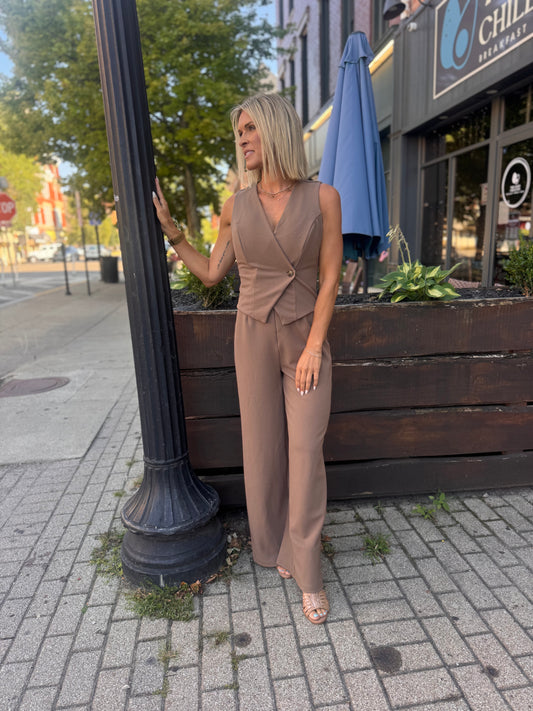 Classy Vest Jumpsuit