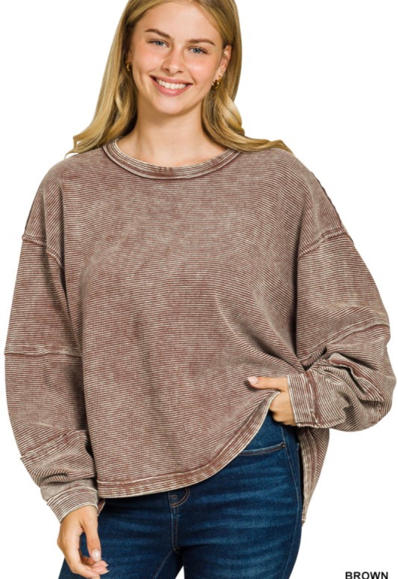 Double Time Ribbed Pullover