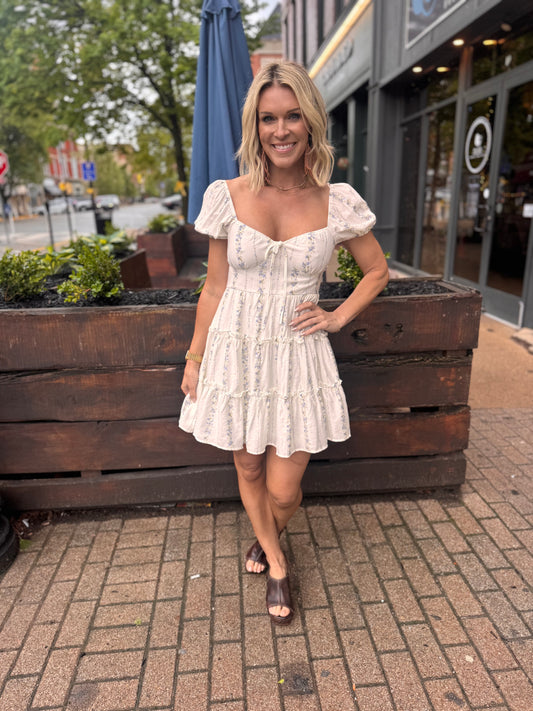 Abby Floral Blue