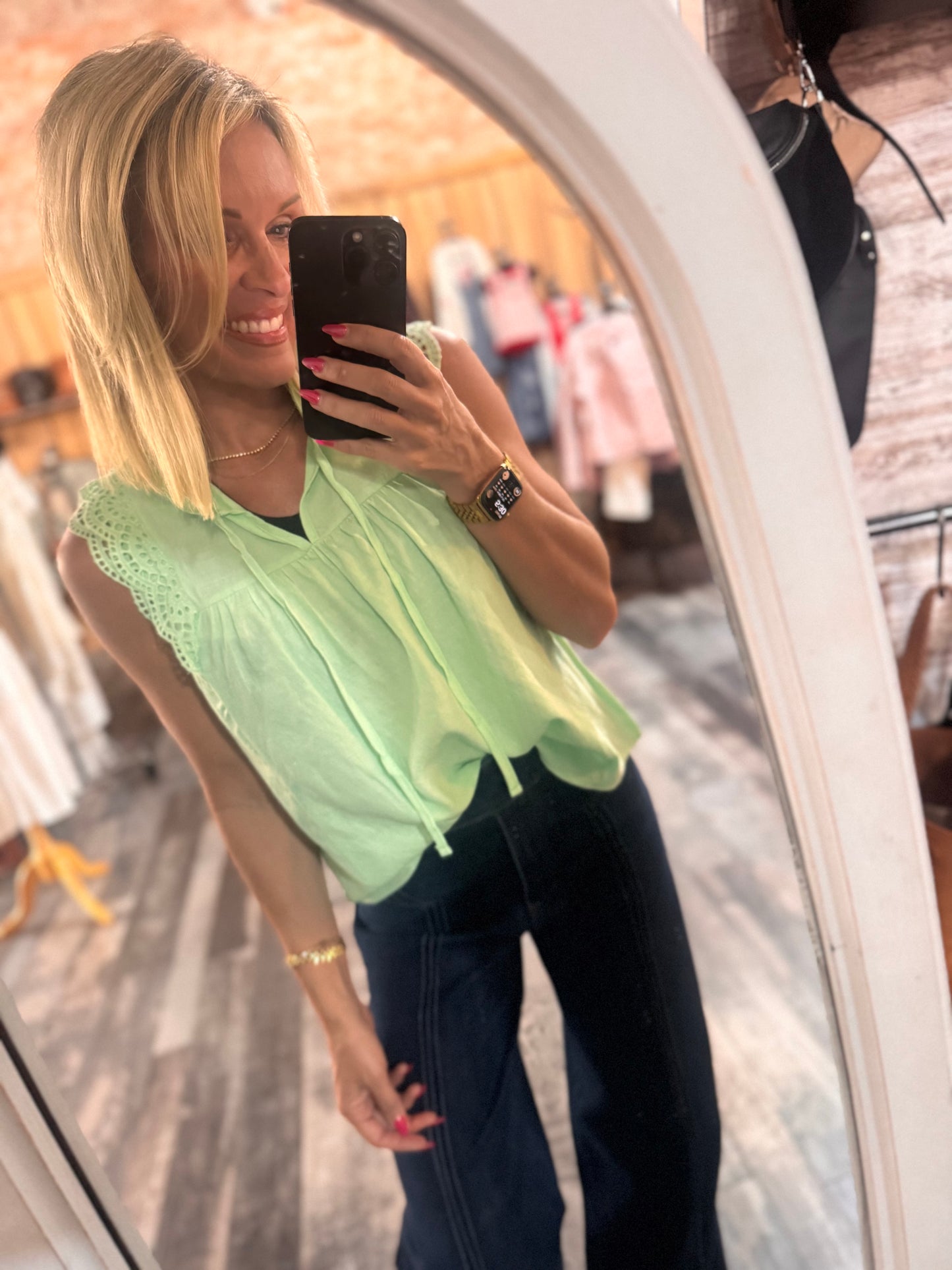 Lace & Flow Top