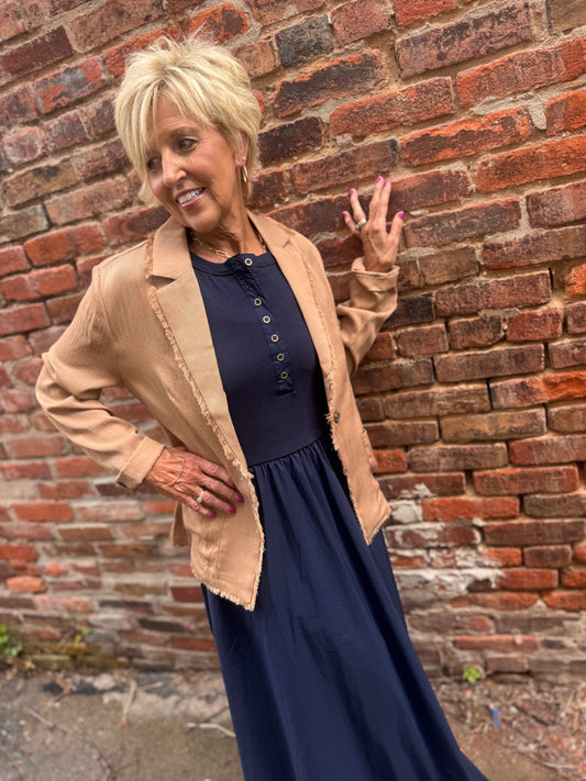 Navy For Fall Maxi