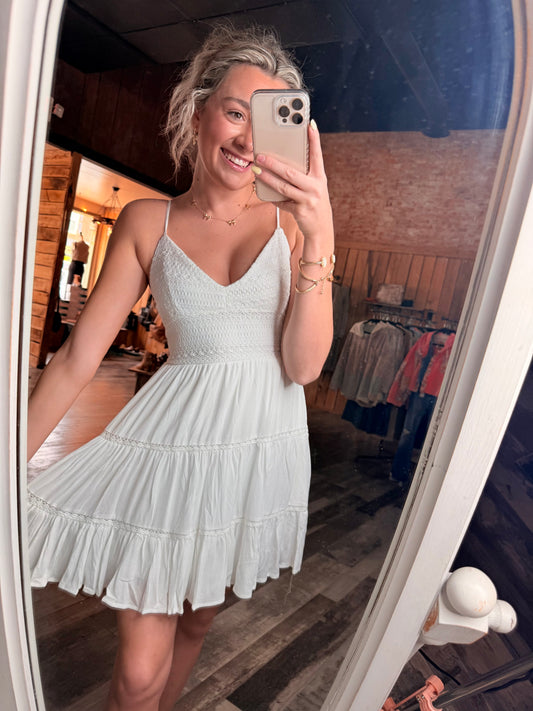 Knit Crochet Top Dress
