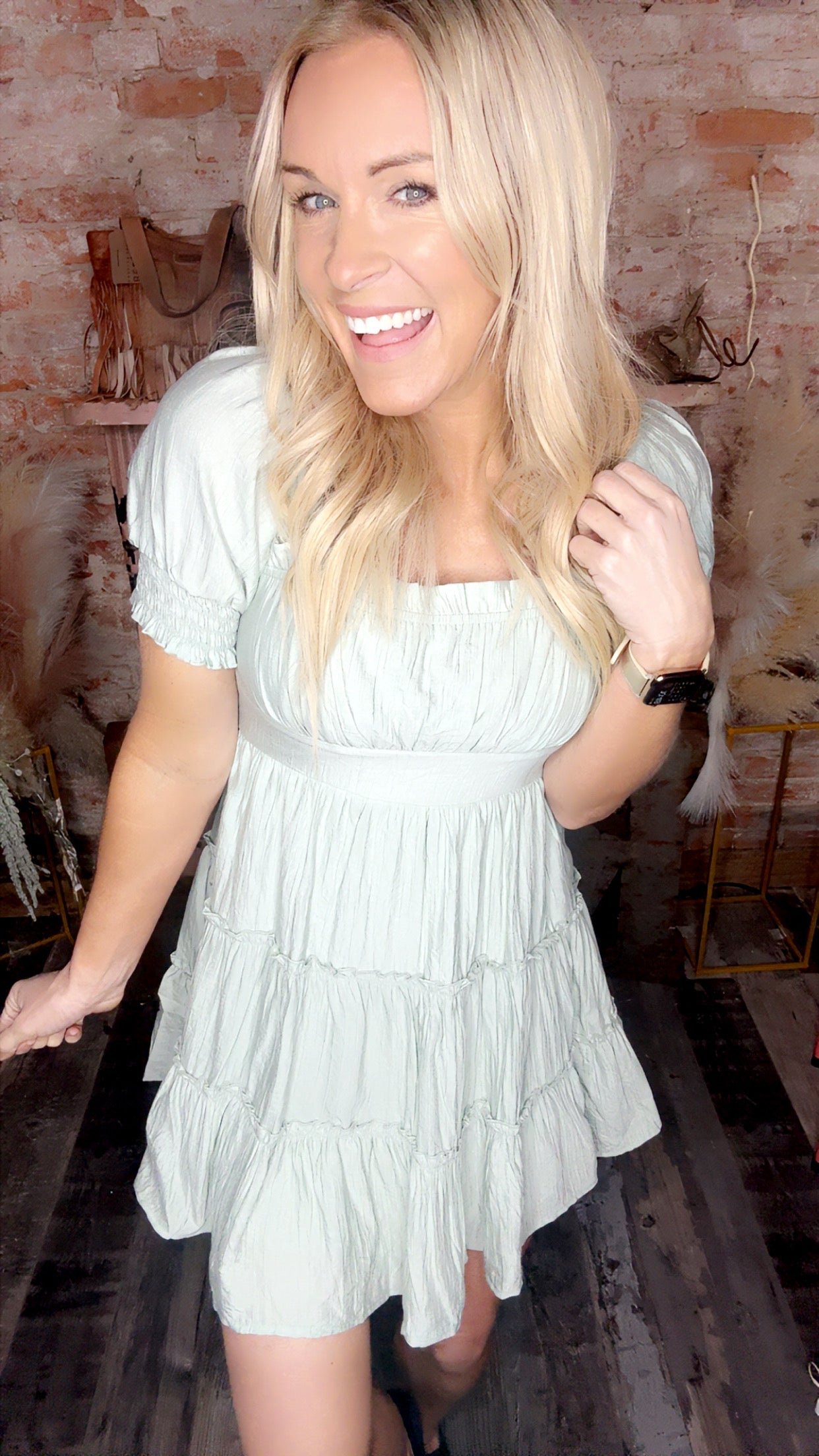 Ruffles that flow dress