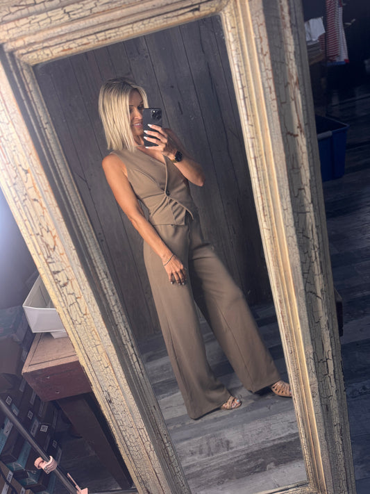 Classy Vest Jumpsuit
