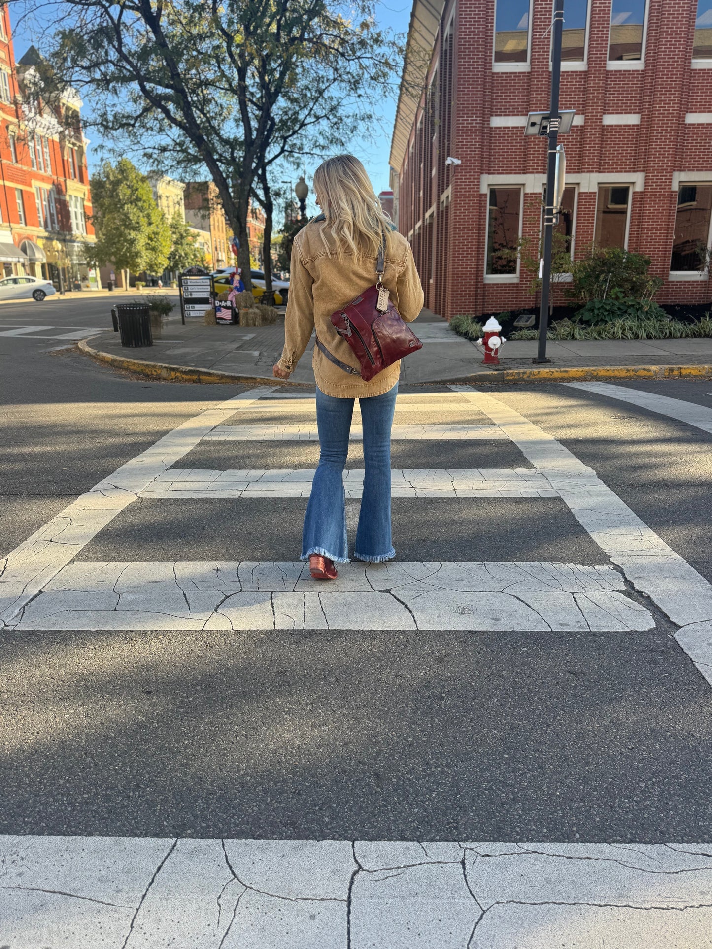 Washed Out Latte Denim