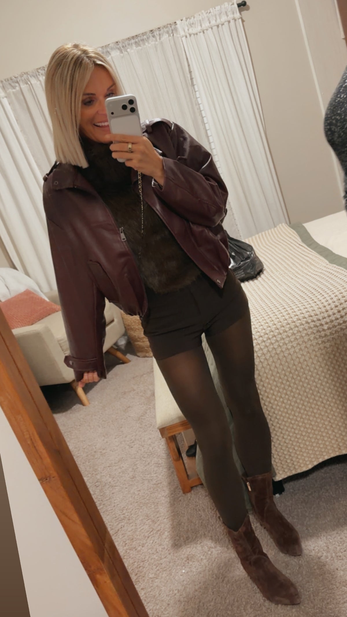 Bomber Faux Jacket