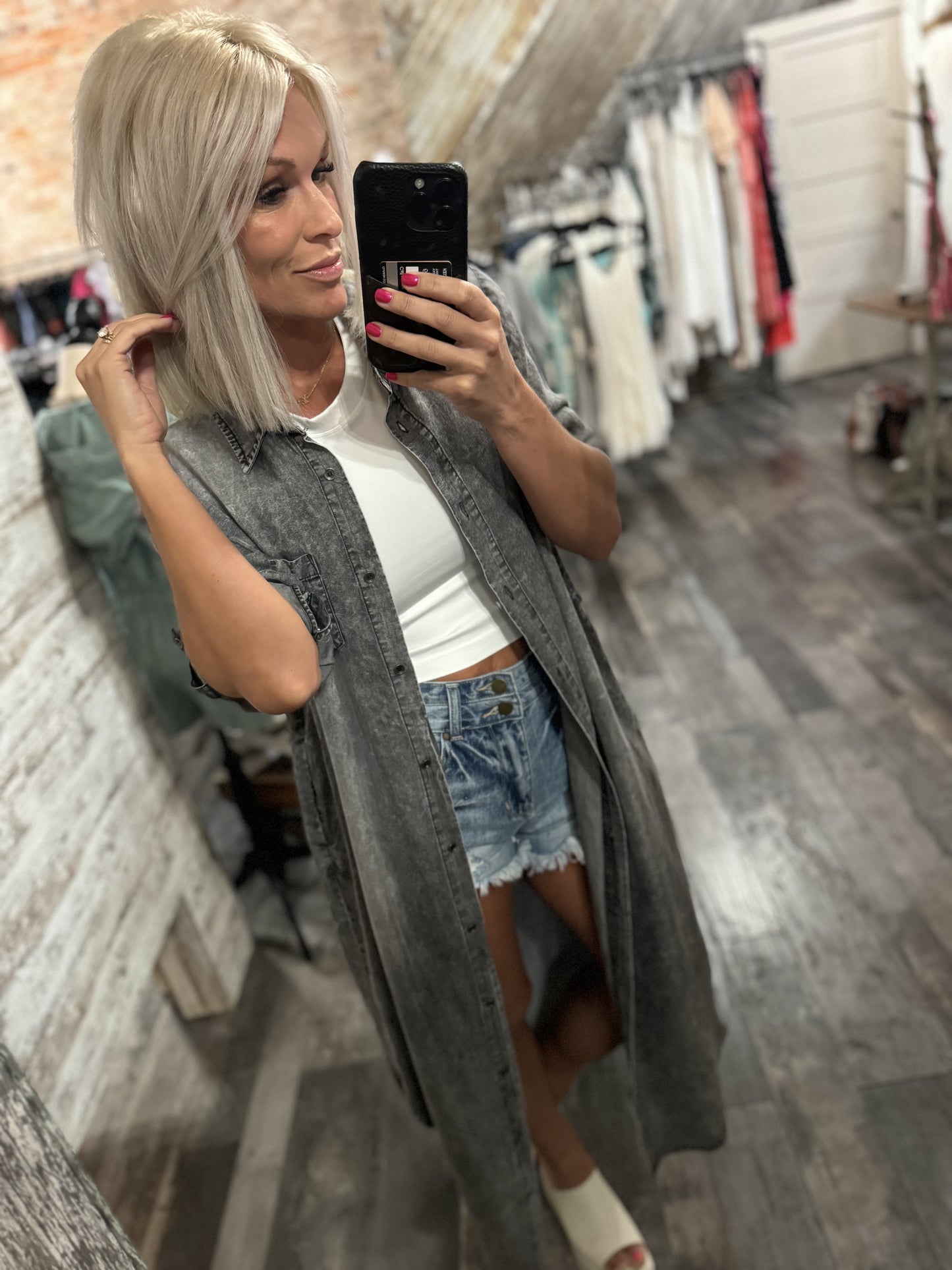 Rolled Tab Denim