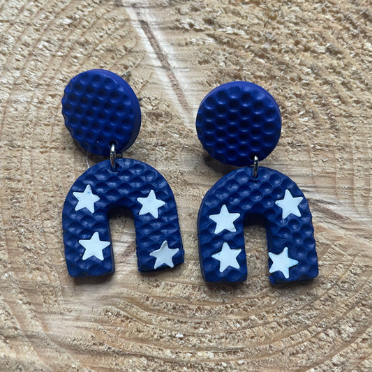 Arched Patriotic Earring