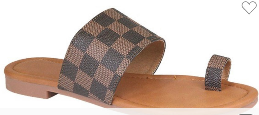 Monogram Sandals